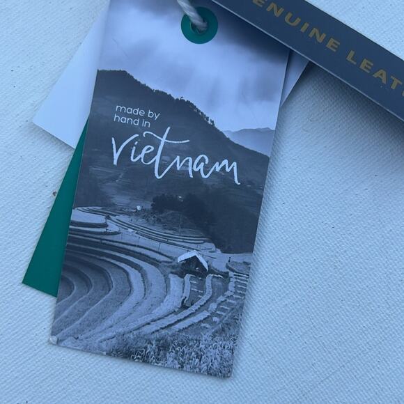 Wicker Brown Round Canteen Style Genuine Leather Strap Boho Style Bag NWT - Picture 10 of 11